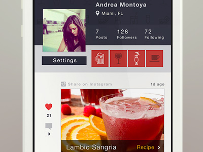 thurstee profile app ui